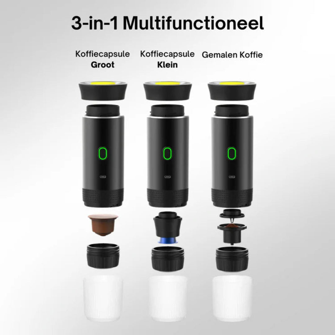BrewMate™ - Bærbar og trådløs espressomaskine