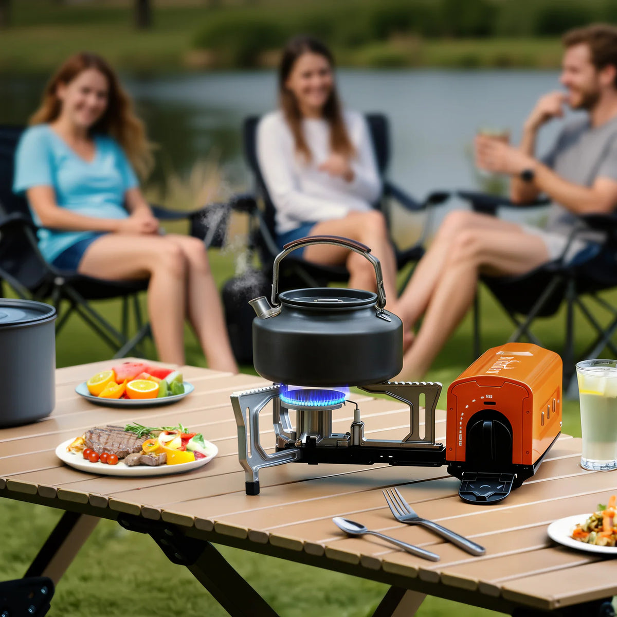 Vooma® Sammenklappelig Butan Campingkoger 2200W