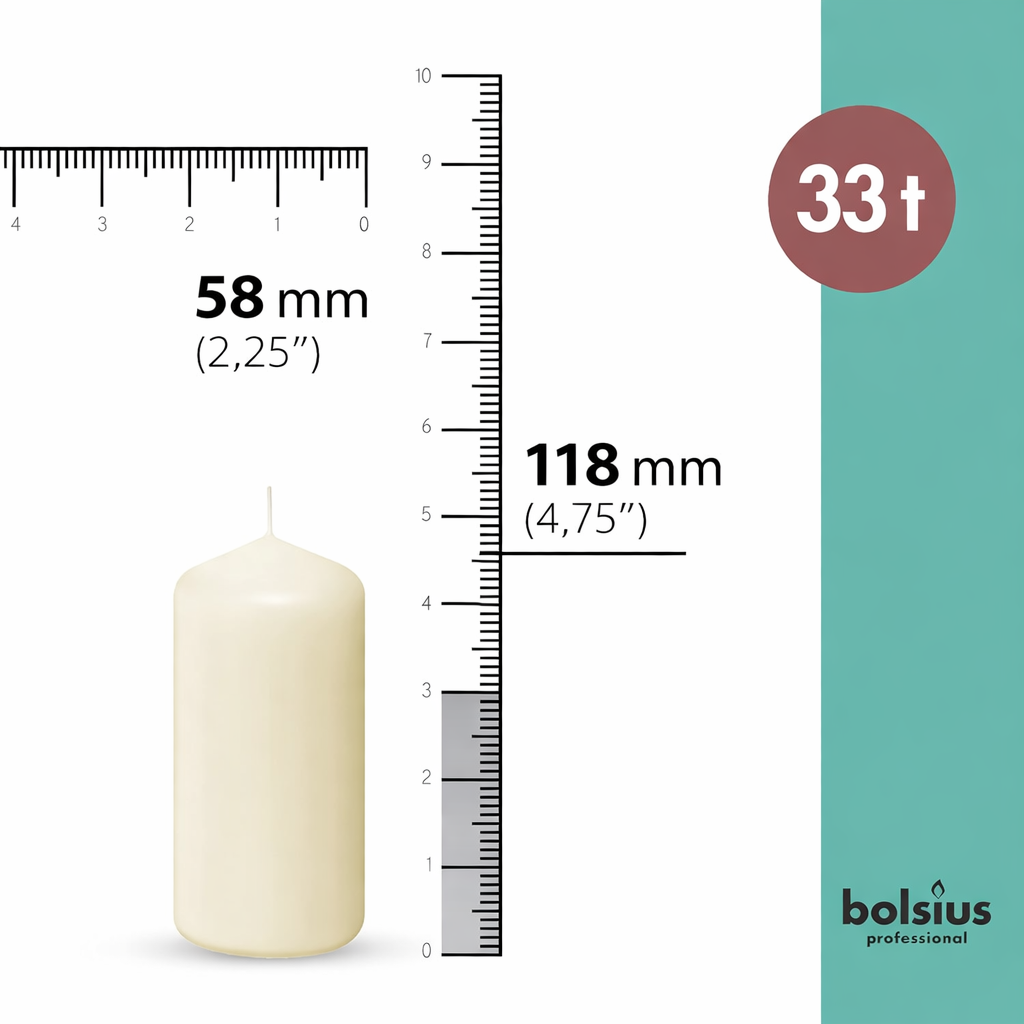 33-timers bloklys - Bolsius