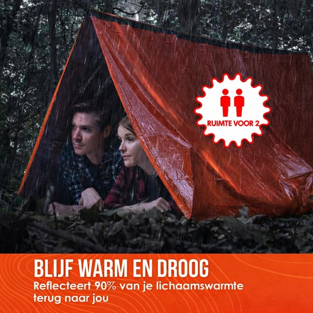 Survival Life-teltet (orange emballage)