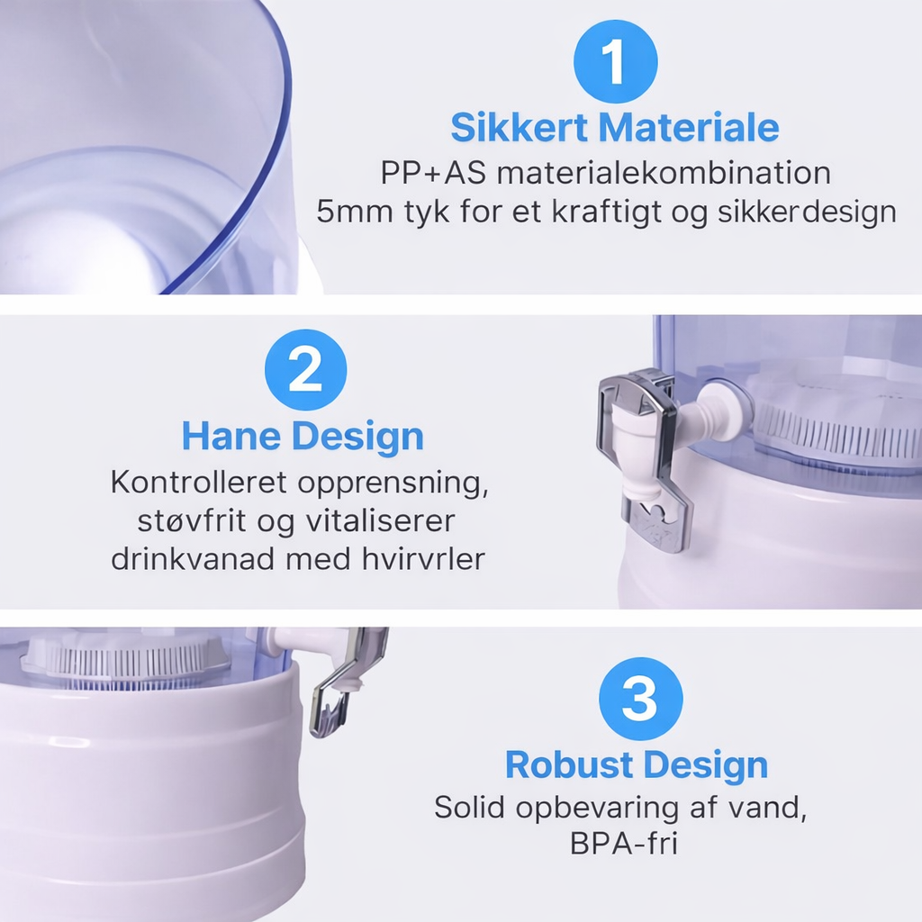 Elixer AquaVital™ 16L alkalisk vandrensningssystem