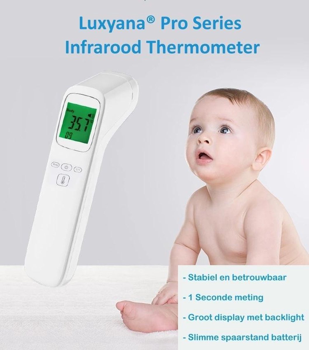 Luxyana® Termometer Pro-serien – Hurtig, hygiejnisk og kontaktløs temperaturmåling