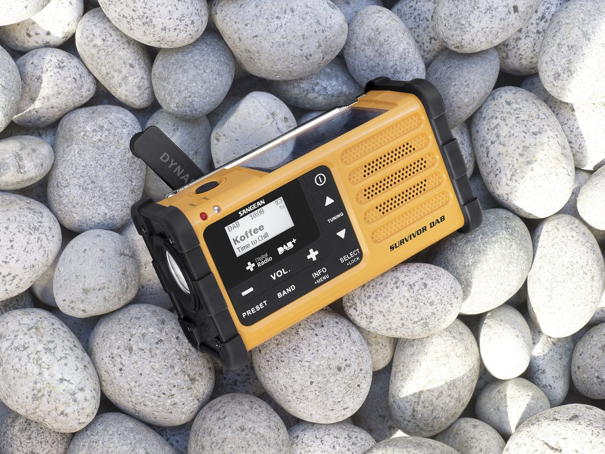 DAB+ Bærbar Nødradio (UK/DAB+ tuner, integreret batteri) Gul/Sort Sangean MMR-88