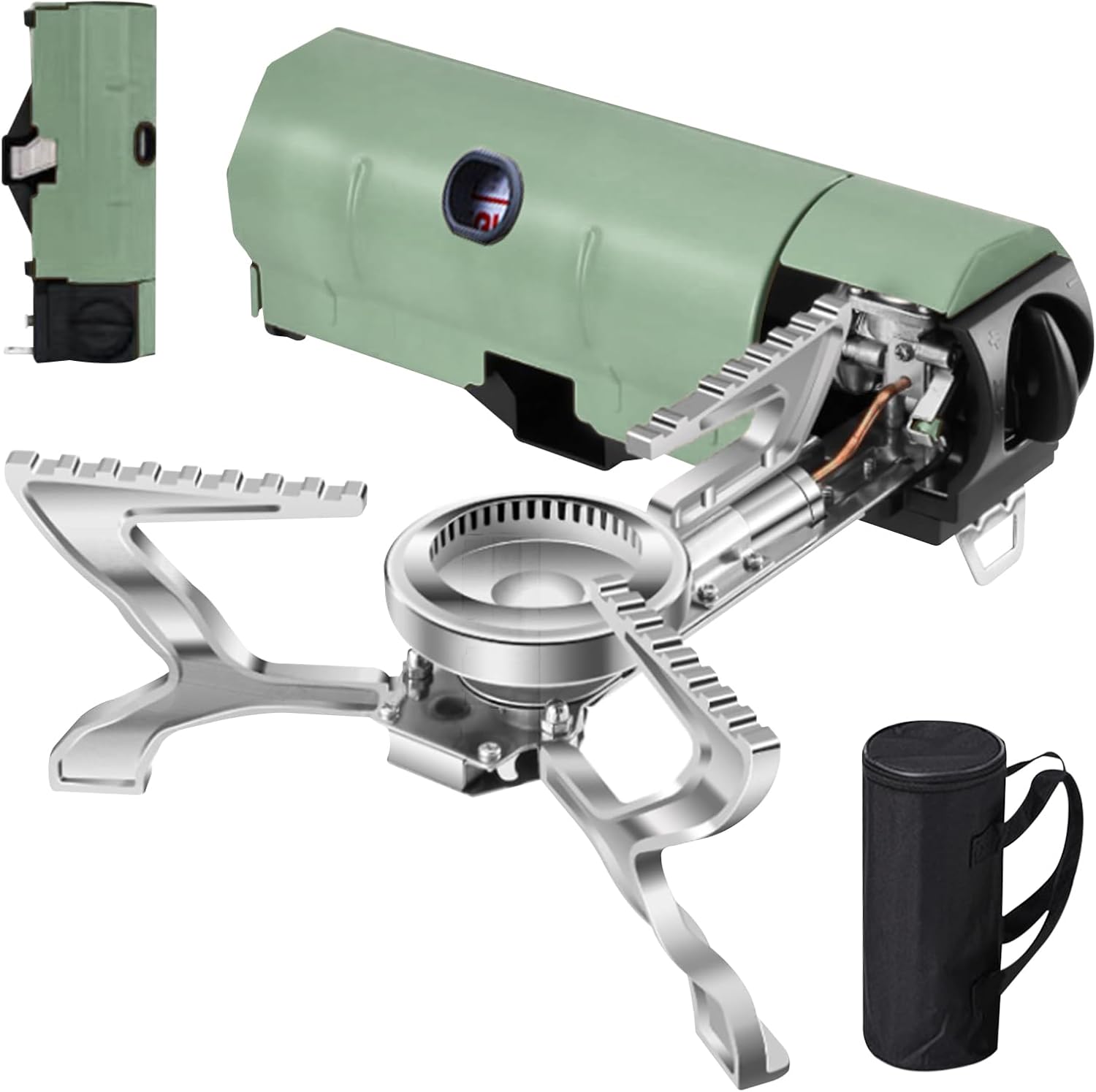 SurvivalPro foldbart campingkomfur – bærbart gaskomfur 2600W