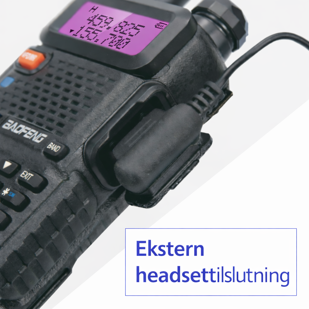 Baofeng UV-5R dobbeltbåndsradio | Pålidelig kommunikation til udendørs brug og nødsituationer
