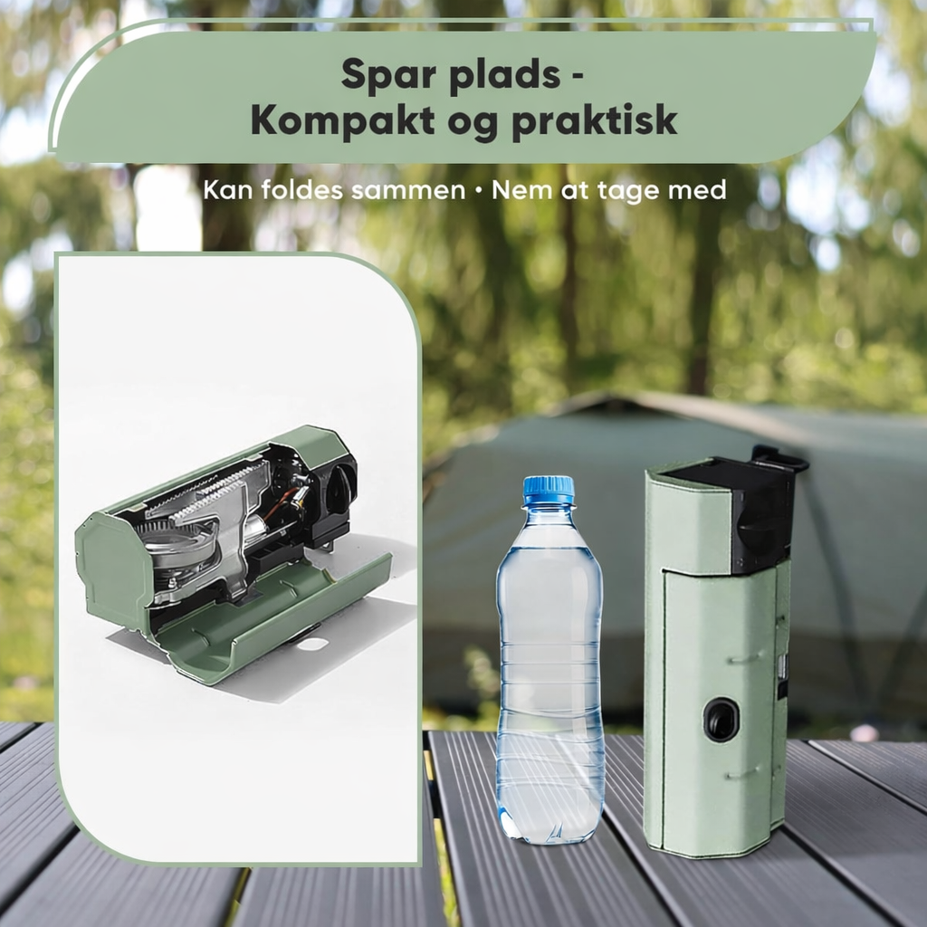 SurvivalPro foldbart campingkomfur – bærbart gaskomfur 2600W