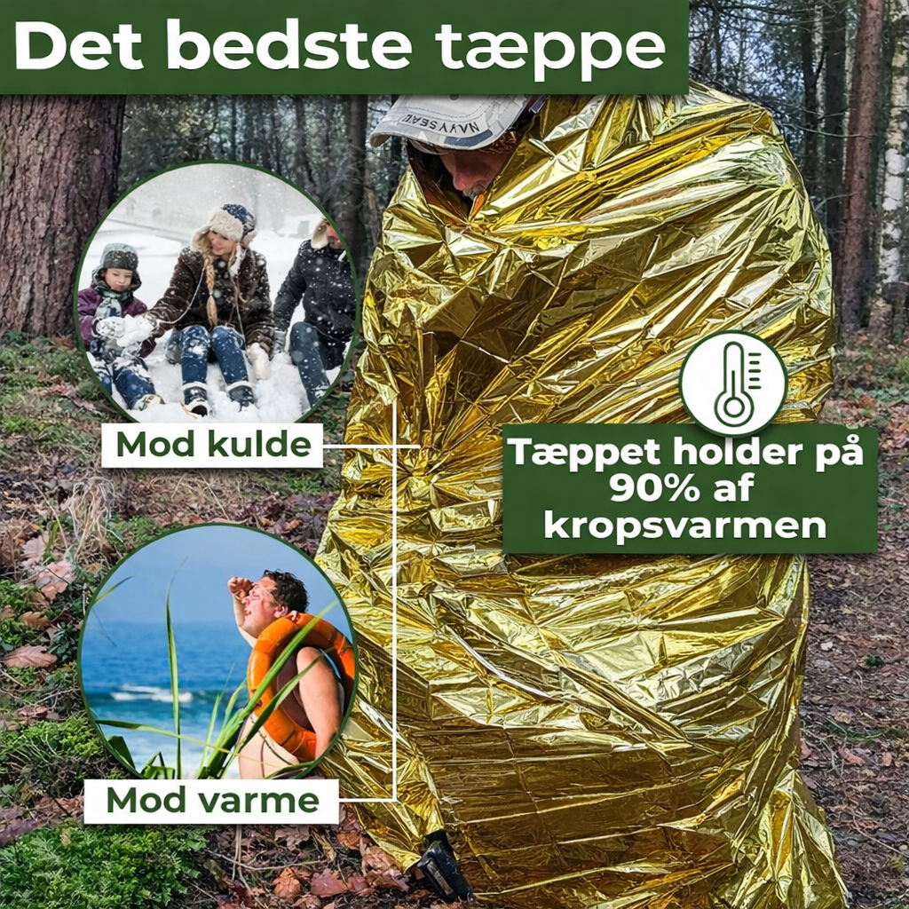 Redningstæppe (varme, isolering eller termisk tæppe)