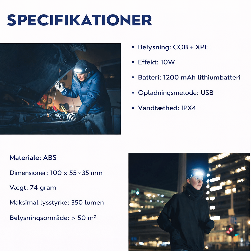 Kratos Sensor Induktionspandelampe - Optimal Belysning til Arbejde og Eventyr