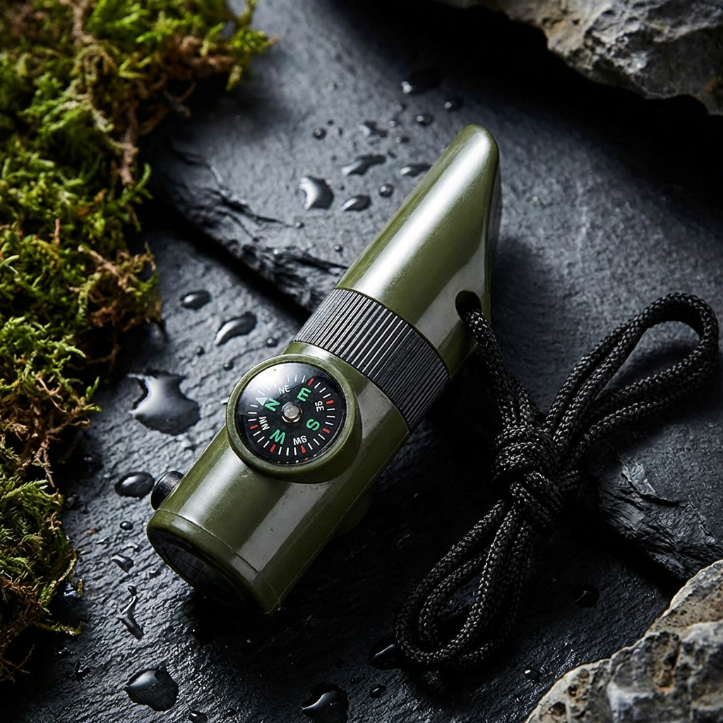 Overlevelsesfløjte 7-i-1 nødfløjte