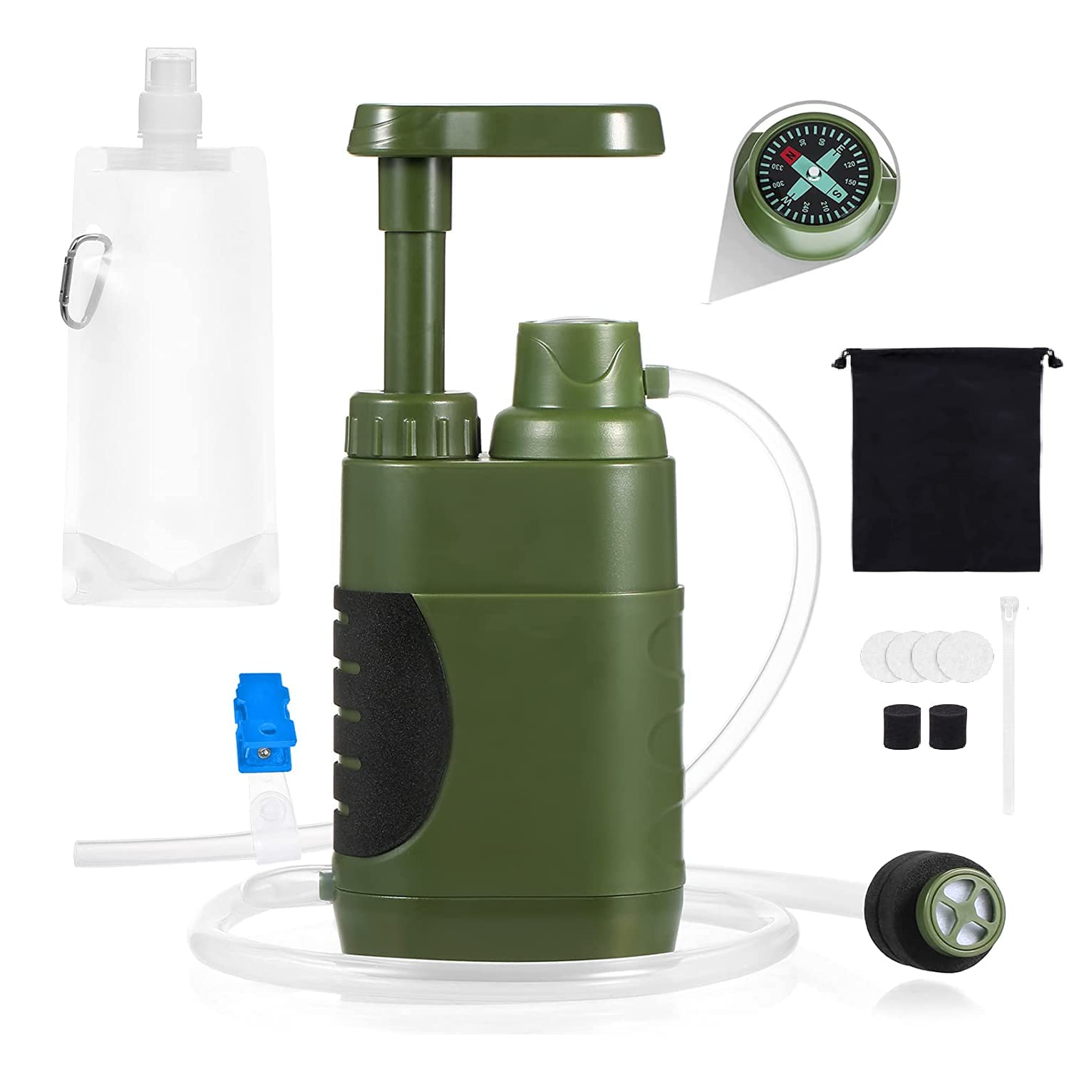 AquaDefender™ Survival Vandfilter – Til 3000 liter rent drikkevand i nødsituationer